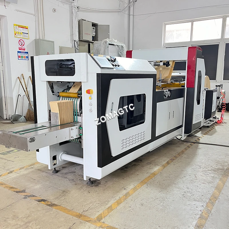 Mango Fruit Protection Sharp Bottom Kraft Wax Greaseproof Aluminum Foil Paper Bag Making Machine With Printing Price