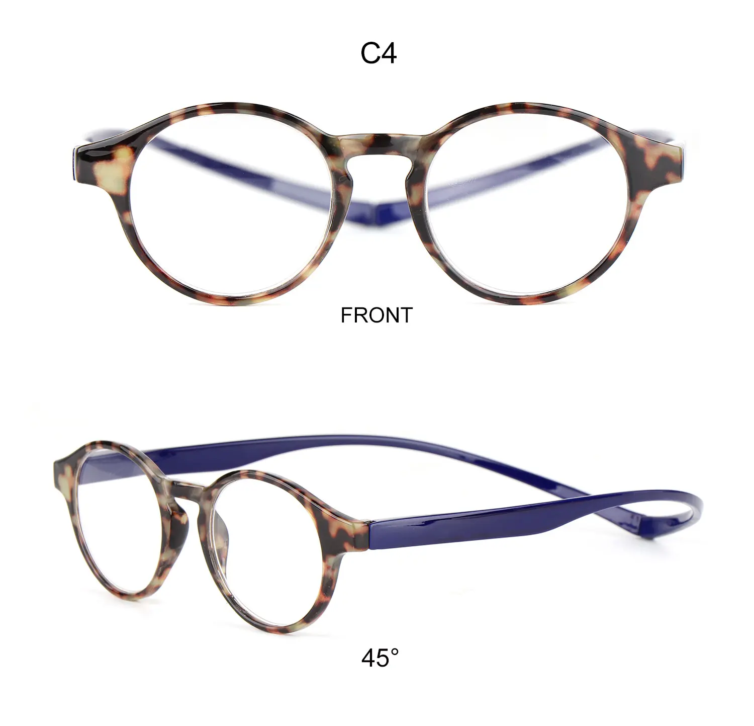 Custom Round Reading Glass Spring Hinge Reading Glasses
