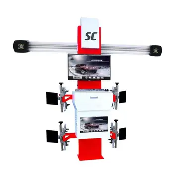 SC-S8 Automatic 3D four wheel alignment machine with Sony camera Two screens full set car wheel aligner