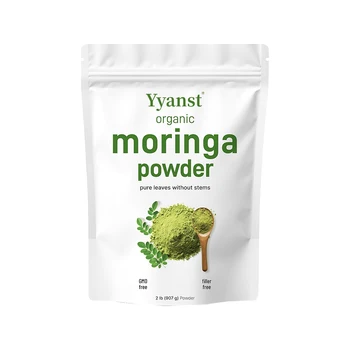 Private Label Moringa Powder Pure Leaves Without Stems Boost Immunity Support Hair Growth Powder Help Skincare Powder