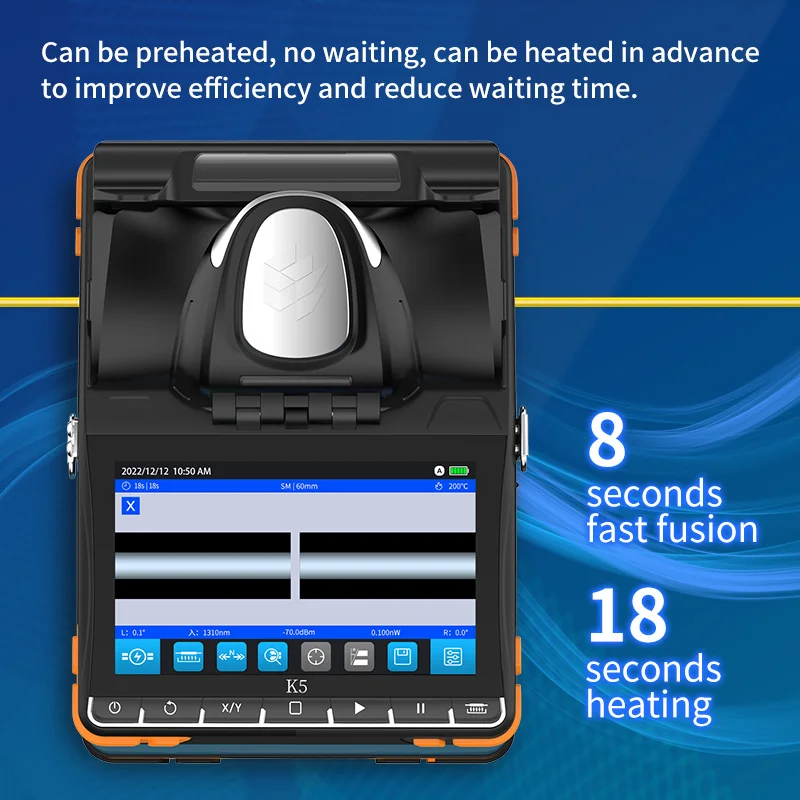 Oem Ftth Fiber Optic Splicing Machineoptical 4 Core Cpu 5.5 Touch