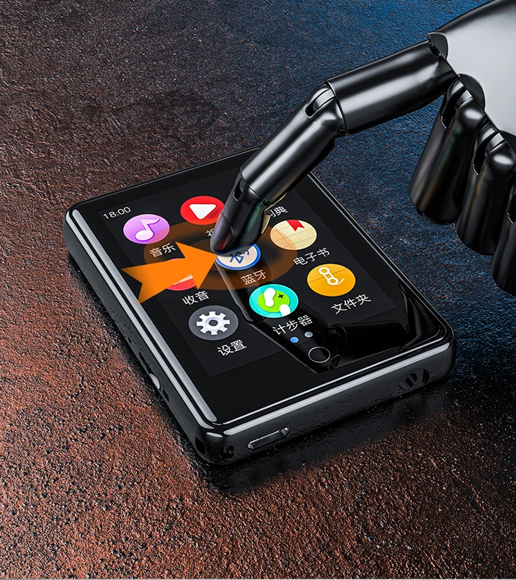 RUIZU M17 MP3 Player With Bluetooth 16GB Music Player Touch Screen Portable Walkman Support FM Radio Recording Ebook MP4 Video
