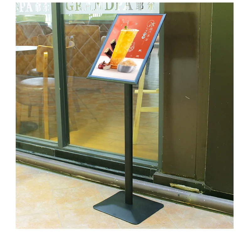 Wholesale high quality adjustable a2 a3 narrow side paper holder poster display stand