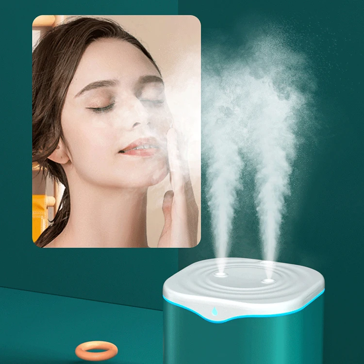 2200ML USB Air Humidifier for Office Double Spray Port Essential Oil Aromatherapy Diffuser Cool Mist Maker Fogger for Home
