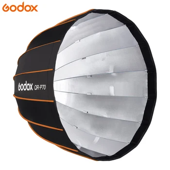 Godox Softbox Accessories QR-P70 70CM Quickly Release Parabolic Deep Softbox for Video Light Bowens Mount Studio Flash