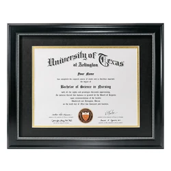 Оптовая продажа белый черный бордовый 8 5x11 рамка для дипломных