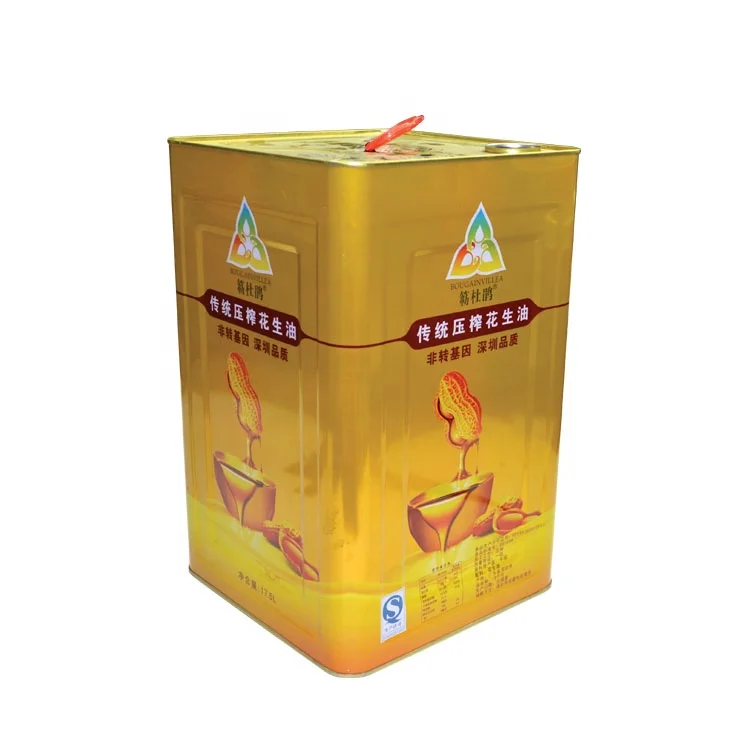 18l Square Shape Edible Oil Tin Can Buy 18 Liter Cooking Oil Jerry
