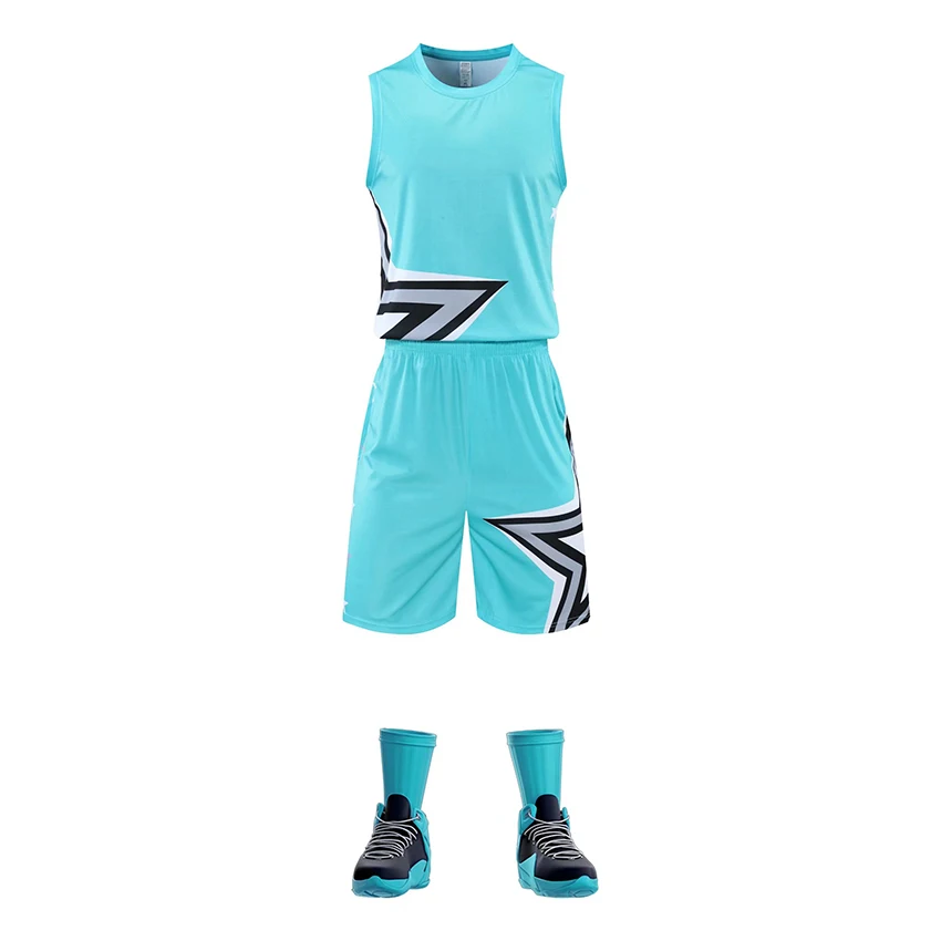 Wholesale Wholesale summer custom blank full sublimation best basketball  jersey uniform design color blue From m.