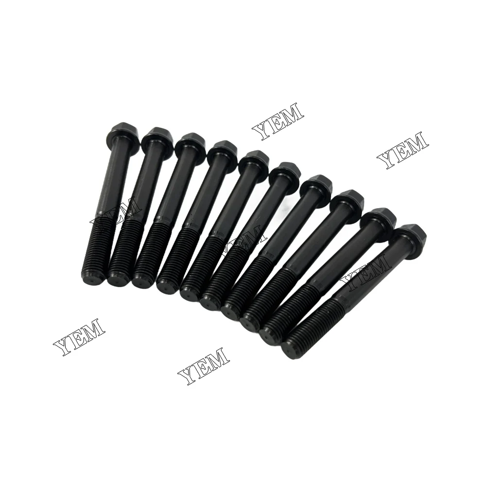 K3H Cylinder Head Bolt for Mitsubishi Tractor Excavator Mowers Engine Repair Parts for Mitsubishi Cylinder Head Screw