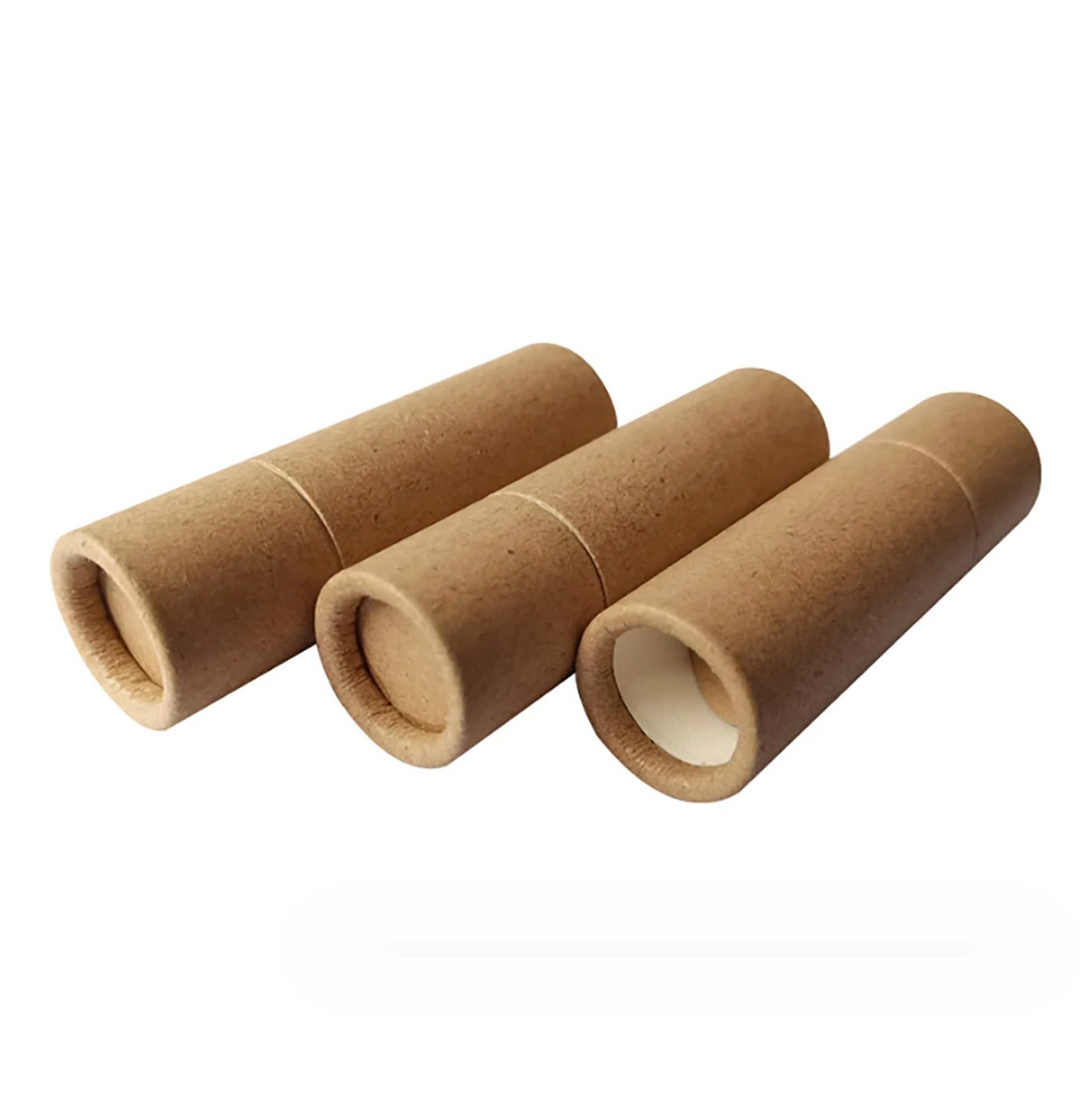 deodorant paper tube packaging biodegradable tube for balm push-type sunscreen stick kraft paper tube