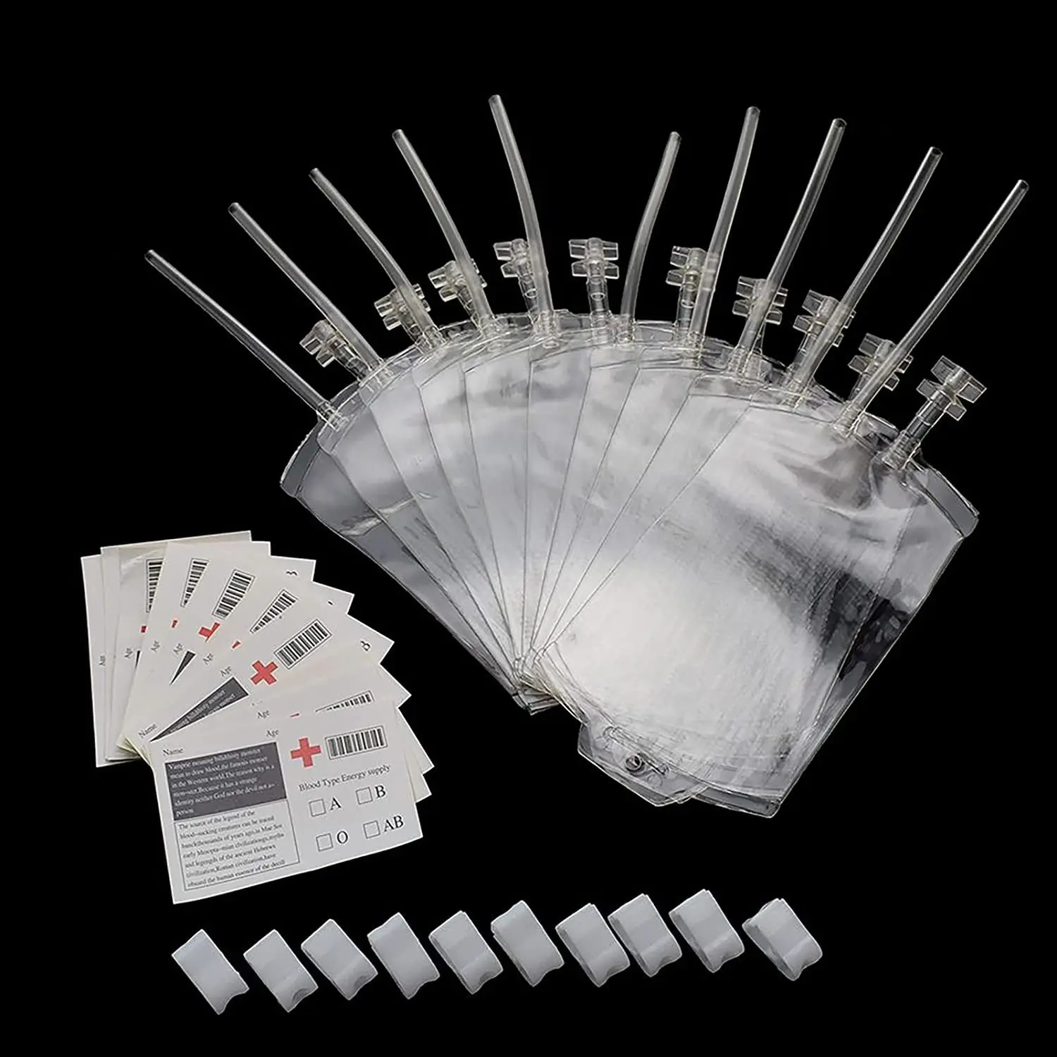 Blood Bags Drinks Bags For Halloween Party Decoration Reusable Drink