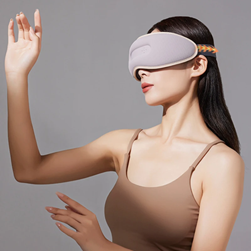 2023 Techlove Eye Massager 46 Degree Heated Warm Care with Vibration & Heat Compress New Year Eye Care Relief Mask