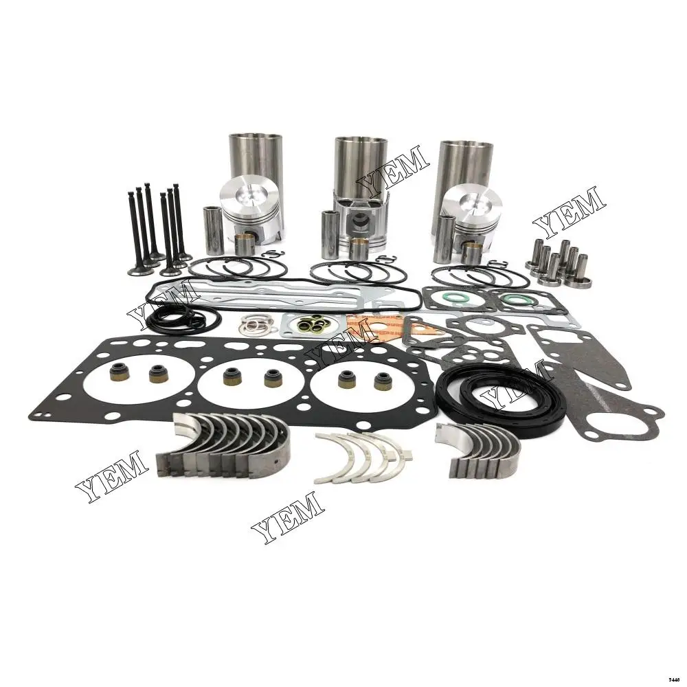 3TNE88 Engine Overhaul Kit With Bearings Cylinder Piston Ring Gasket Set Liner Valve Kit for Yanmar