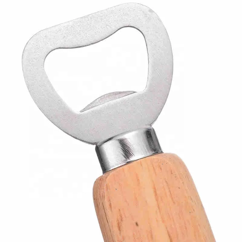 Wooden Bottle Opener Beer Can Opener Household Kitchen Bar Tools For Home  Handle Handheld Wine Soda Glass Cap (1pc)