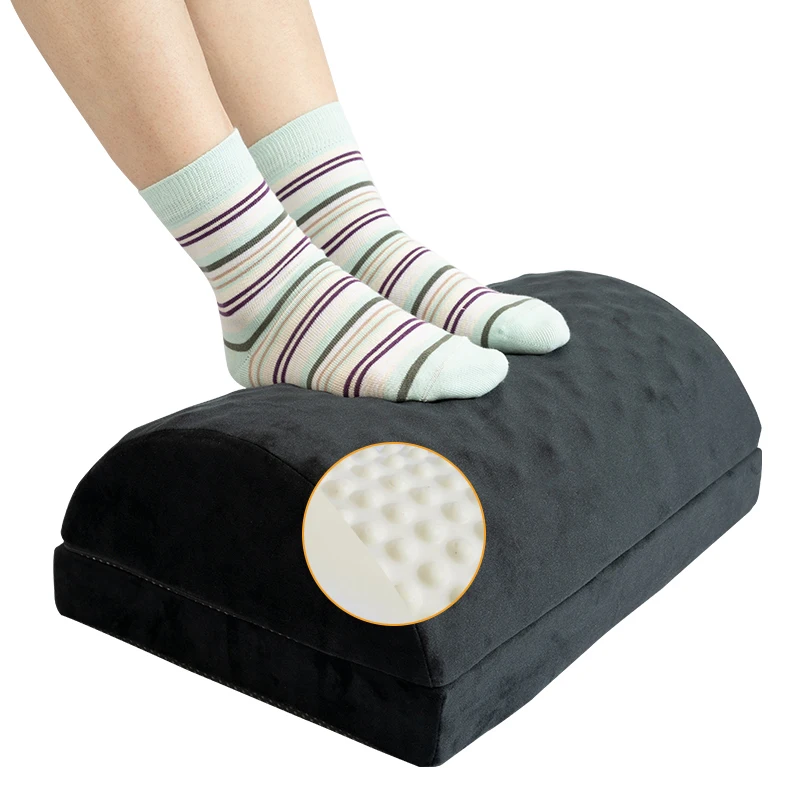 Foot Rest For Under Desk At Work,Memory Foam Foot Rest Ergonomic With