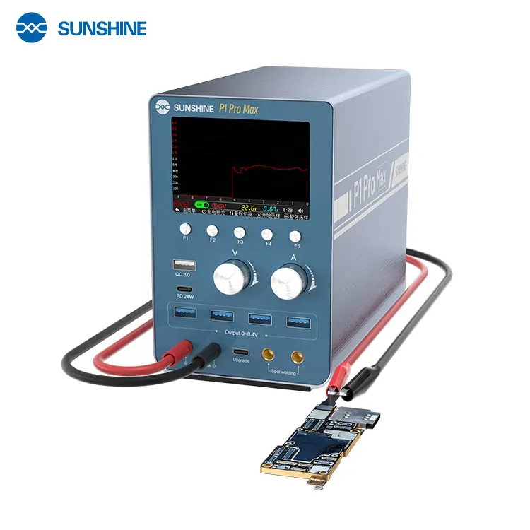 SUNSHINE P1 Pro MAX Intelligent Regulated Power Supply With Waveform Display and Battery Spot Welding Short Circuit Detection