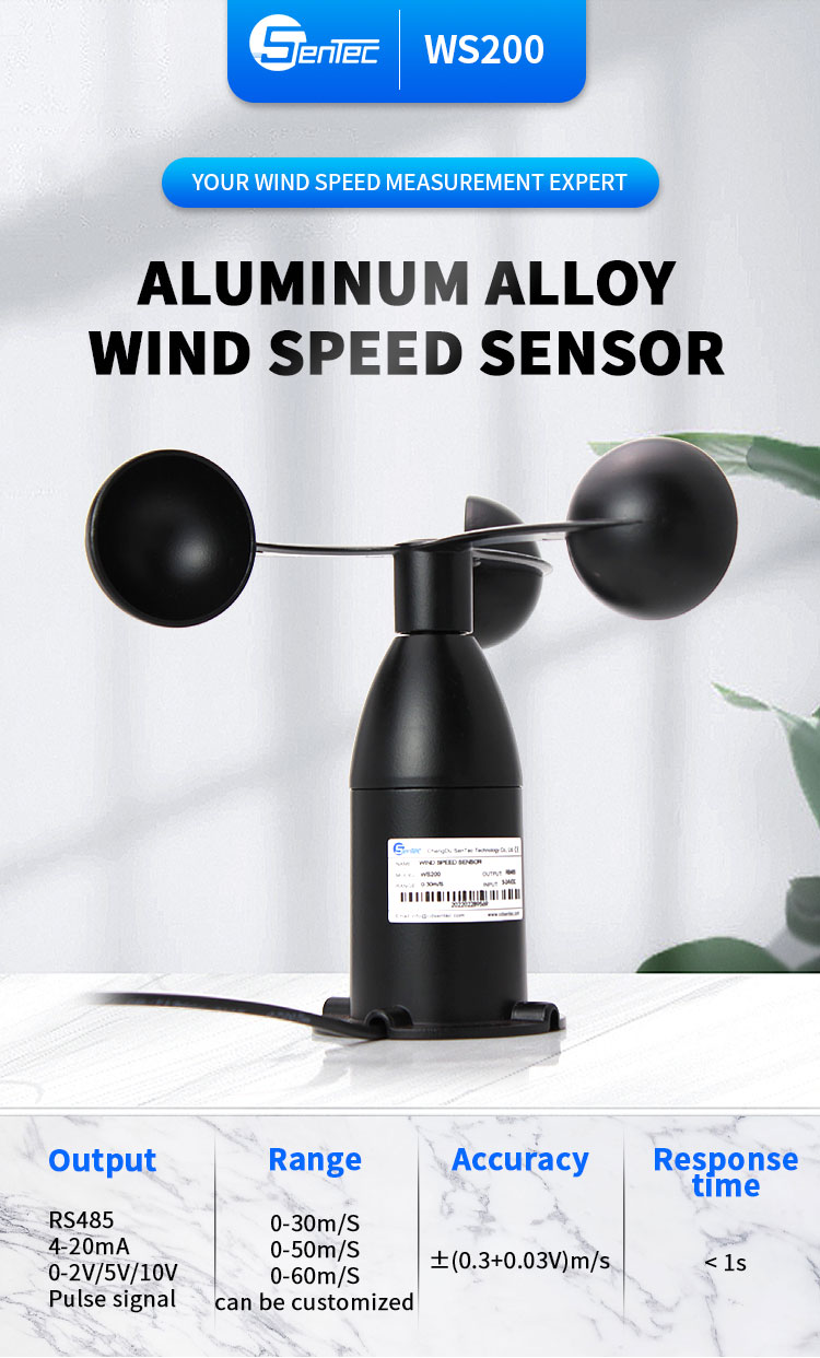 WS200 Anemometer - Precision Wind Speed and Direction Sensor