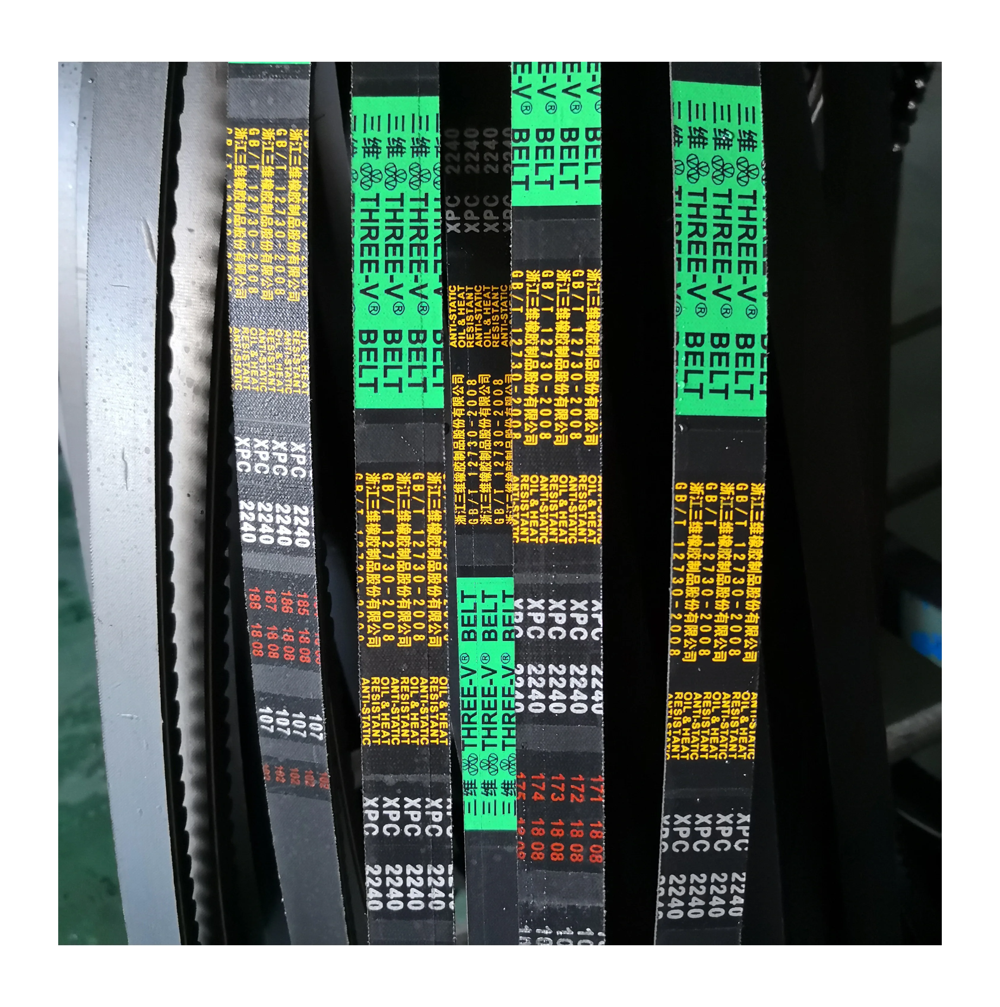 Raw Edge Rubber Vee Belt SP Series    XPZ XPA XPB XPC SPAX SPBX SPCX 3VX 5VX 8VX