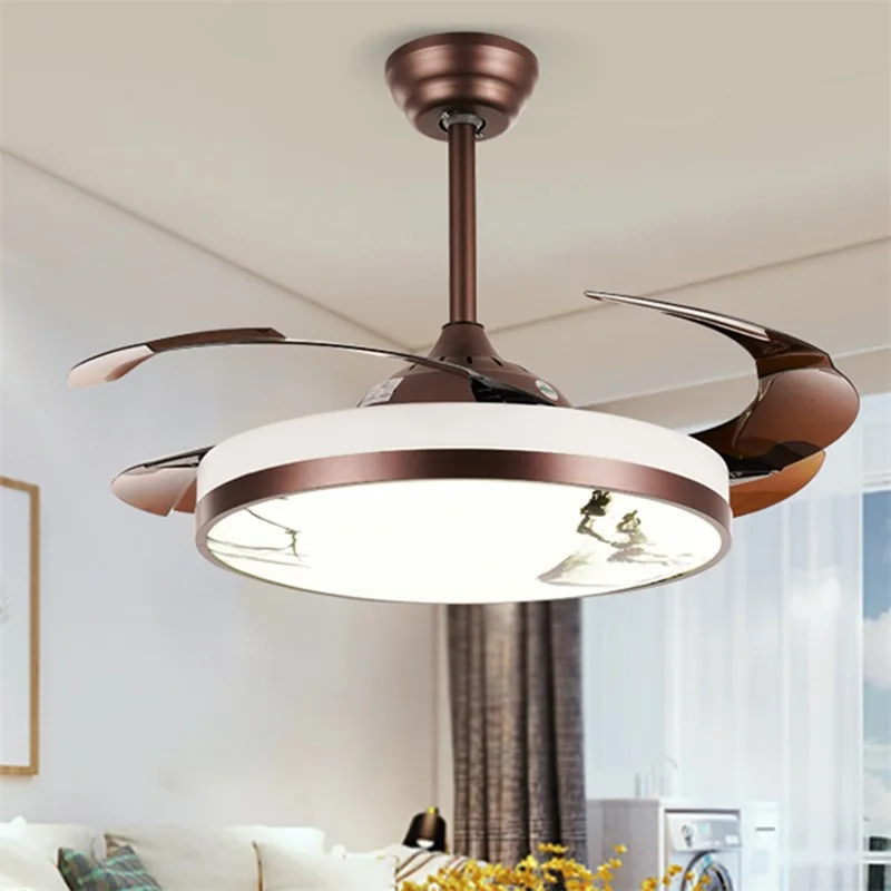 Wholesale Bladeless Ceiling Fan With LED Light Invisible Lamp Remote Control Modern Creative for Home