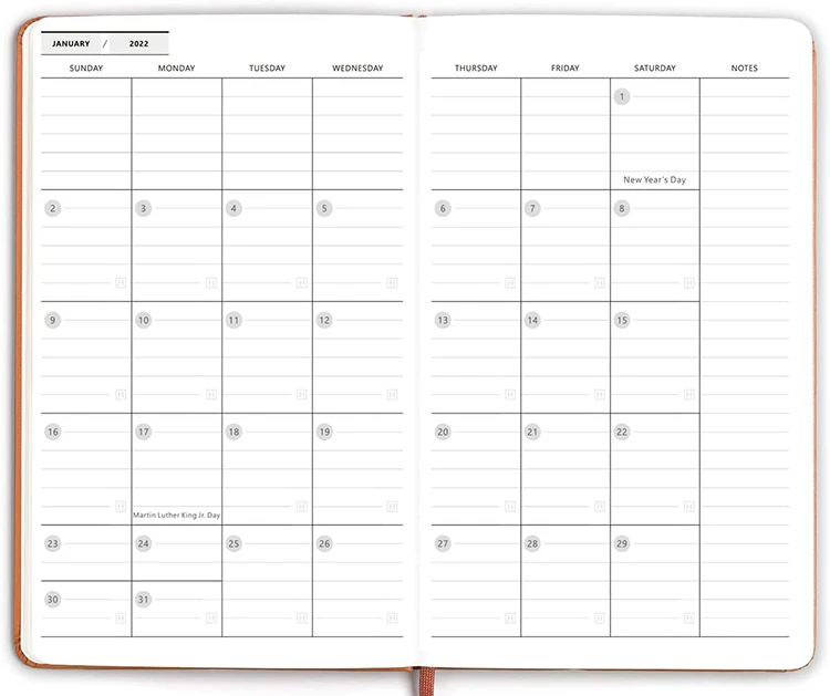 pu notebook planner
