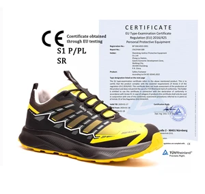 JIANKUN S3L SR ESD Fashionable Industrial Work Safety Shoes Foot Protection Composite Toe Anti-Smash/Puncture Mesh+TPU for Men