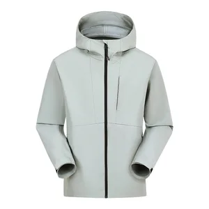 Customizable Lightweight Hard Shell Windbreaker for Men Women Autumn Sports Jacket Stand Breathable Windproof Waterproof Zipper