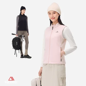 PELLIOT Outdoor Fleece Vest Women's Autumn Skin-friendly Warm Breathable Mountaineering Hiking Polartec 200 Fleece Vest