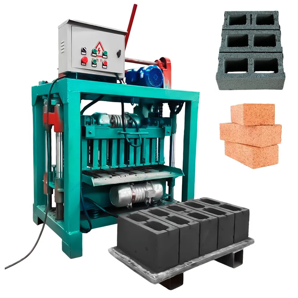 Manual Small Diesel Vibrating Hollow Cement Laying Block Concrete Brick Making Machine with Cheap Price