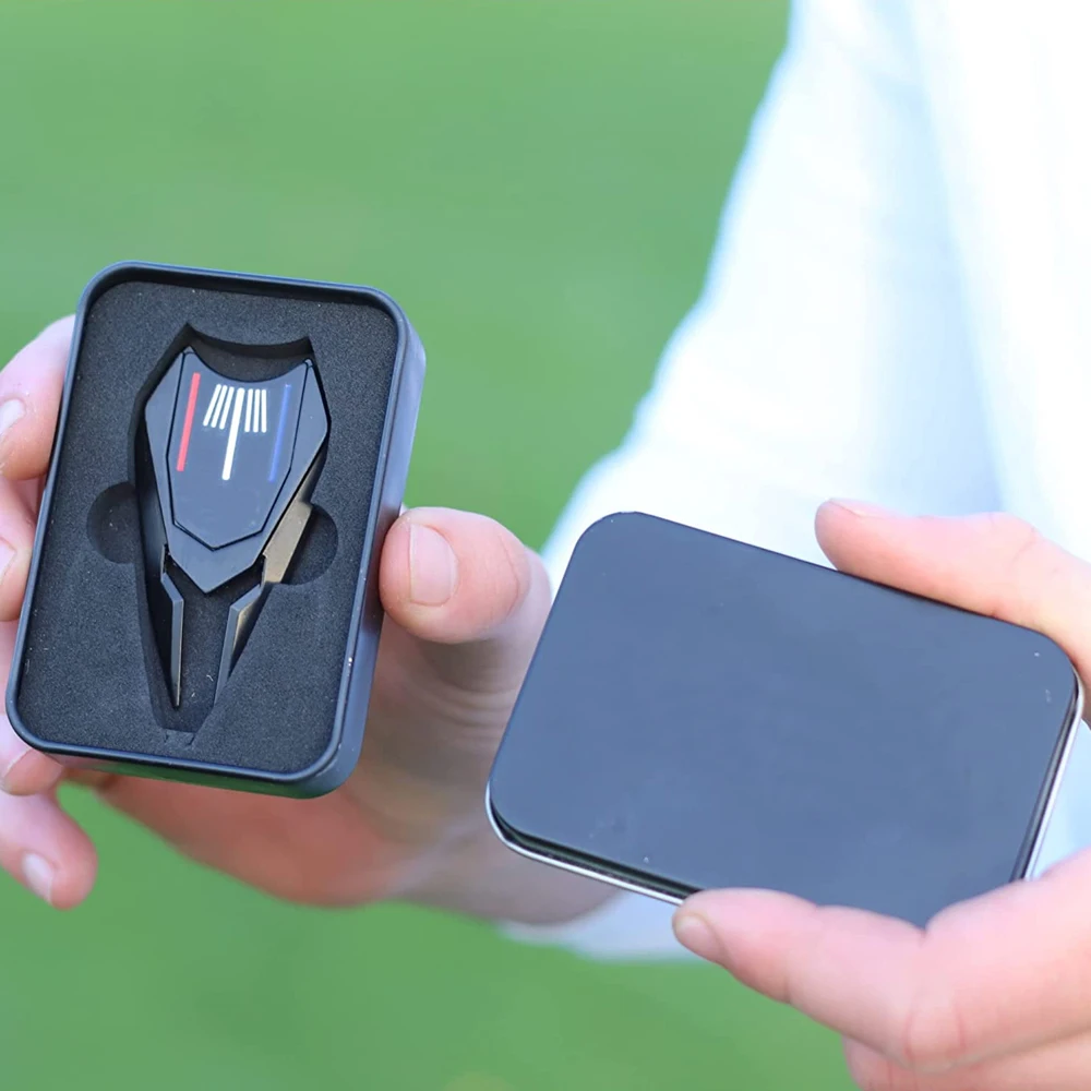 Multifunctional Custom Logo Metal Divot Repair Tool With Golf Ball