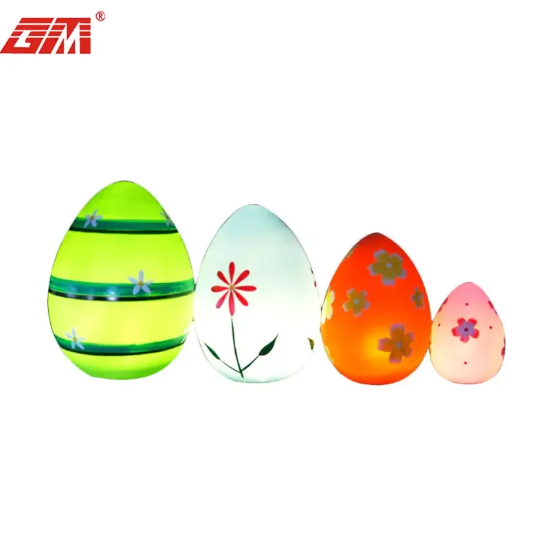 Happy Easter Holiday Decoration Glass Fiberglass Easter Egg Ornaments details