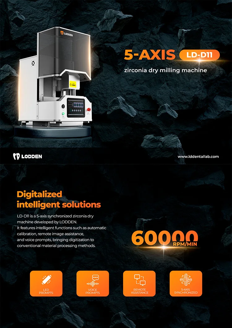 Lodden High Accuracy Zirconia Cad Cam Machine Dental Laboratory Dental