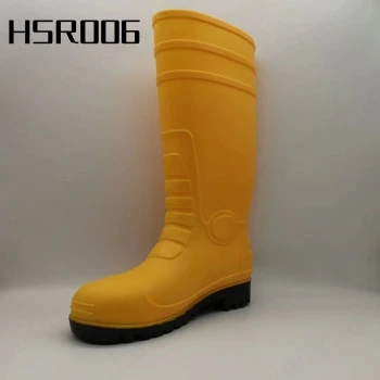 WYX оптовая цена противопроколотые ПВХ безопасные резиновые сапоги уличные длинные водонепроницаемые для горнодобывающей промышленности