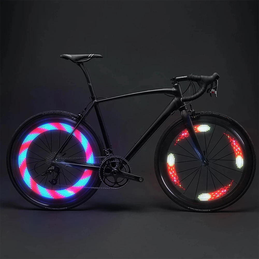 LED Fahrrad Speichenlichter 2er Set – Solar & Type-C, 30 Leuchtmodi, Bewegungs- & Lichtsensor, Wasserdicht, Für Kinder & Erwachsene, Bunt LED Fahrrad Speichenlichter 2er Set – Solar & Type-C, 30 Leuchtmodi, Bewegungs- & Lichtsensor, Wasserdicht, Für Kinder & Erwachsene, Bunt