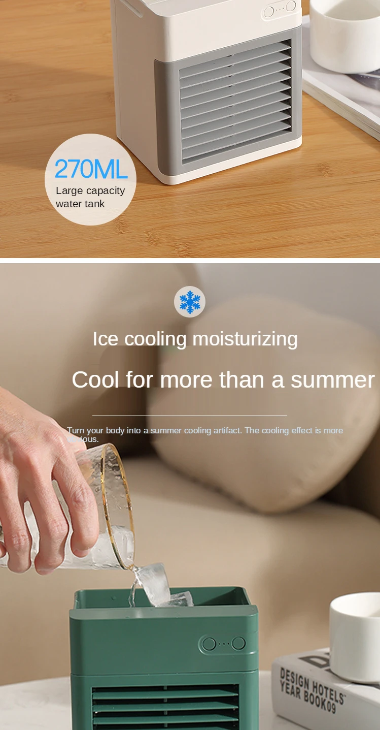 New Product Ideas 2021 Battery Capacity 2000mah Air Conditioners Personal Air Cooler 