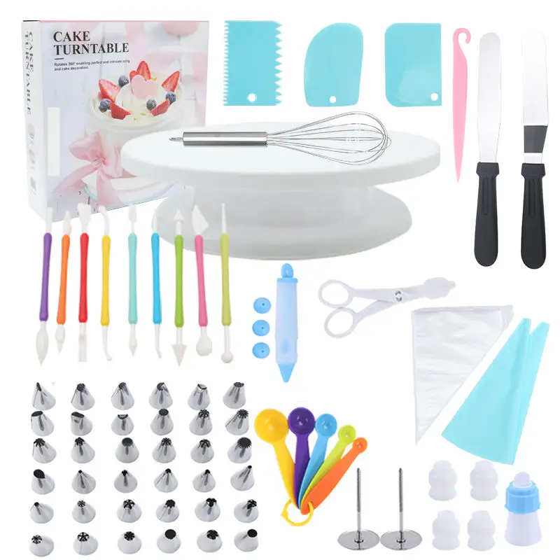 Bakest 66 Pcs Wholesale Plastic Cake Decorating Tools Kit Baking Supplies Set Cake Decorating Supplies & Pastry Tools