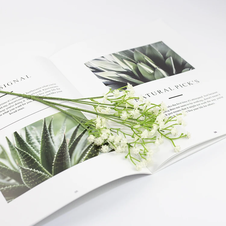 Украшение для свадебной вечеринки настоящий белый пластиковый сушеный искусственный цветок дыхания