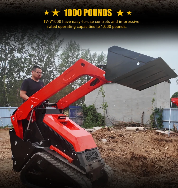 Compact Stand on Mini Diesel Loaders Crawler Hydraulic Forestry Drum ...