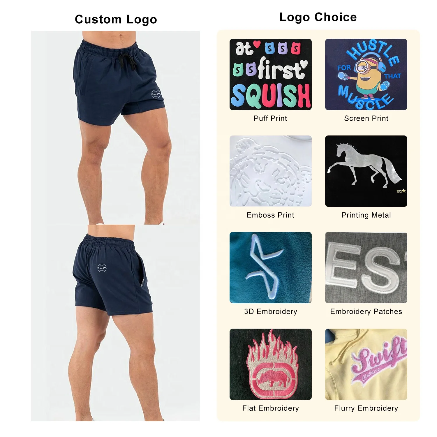 JL1125E Manufacture Woven Fabrics 2 in 1 Bodybuilding Shorts With Inner Pocket Gym Running Mens Gym Shorts