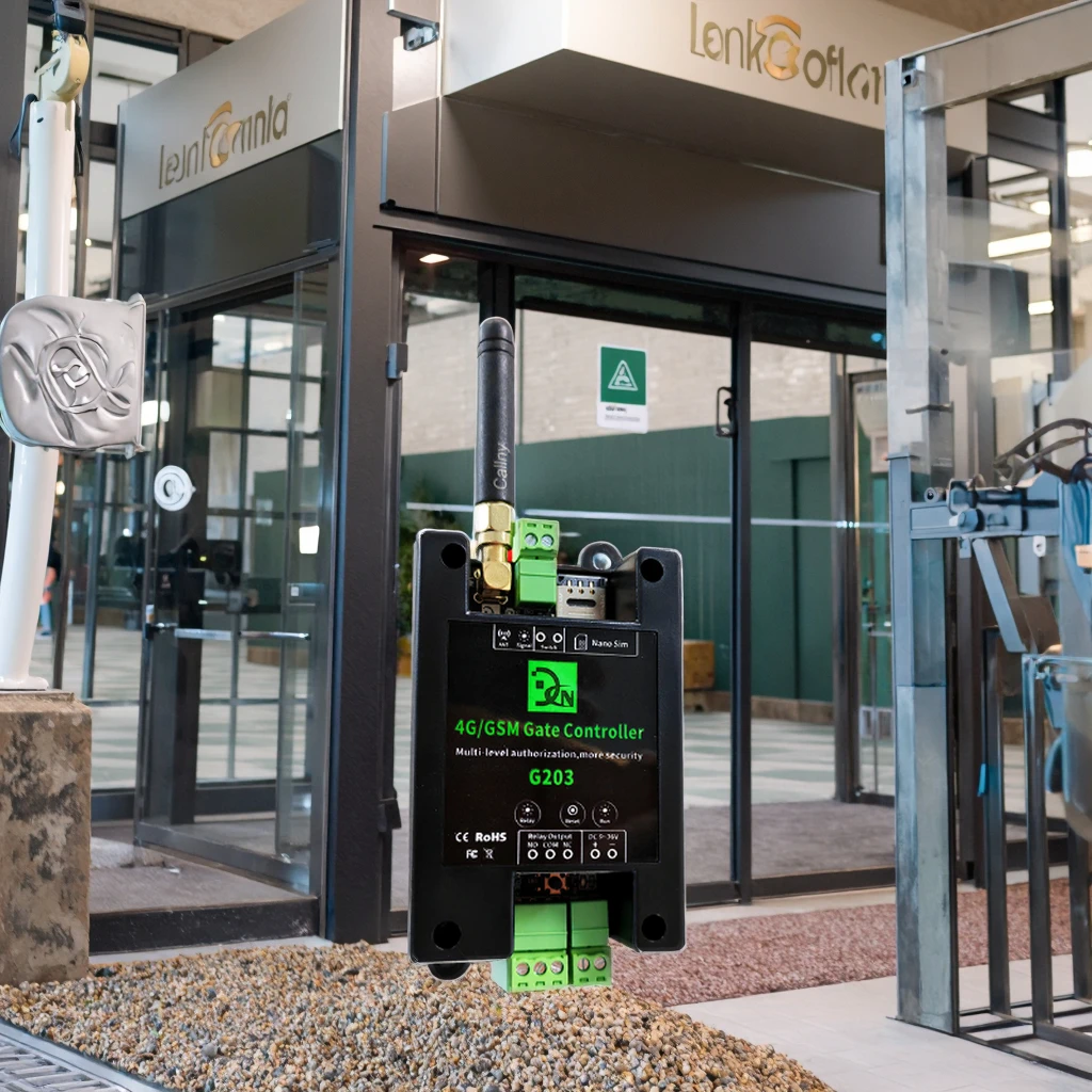 GSM Gate Opener Remote Control – G203, Call/SMS/App Control, Easy Install For Industrial Gates & Garage Doors