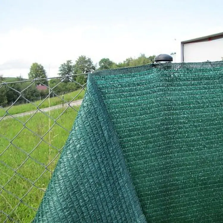 Rete Privacy Per Balcone 90x340 Cm - Schermo Ombreggiante In HDPE Con Occhielli, Verde Scuro