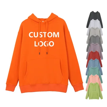 Custom Logo 100% Cotton, Men Hoodie Sweatshirts Set Fleece Jogger Clothing Blank Oversize Hoodie Unisex Pullover Men's Hoodies/