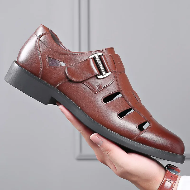 chinese dress ladies Men's 71205 Leather Linning Peasant Toe Slip On Sandals