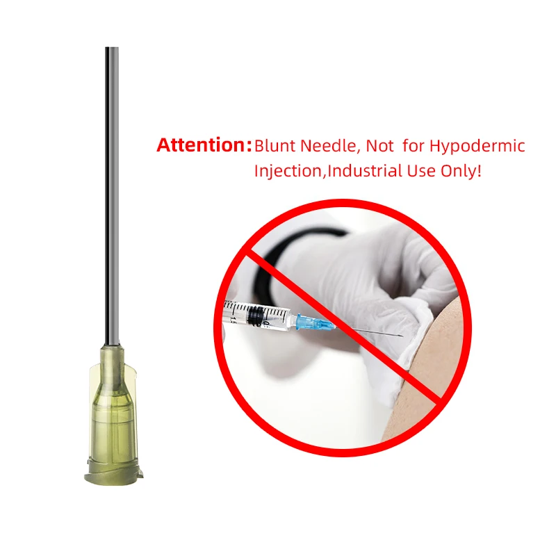 Промышленный дозатор жидкости 2022 шприц с замком Luer длина 14 г x 1 дюйм тупые