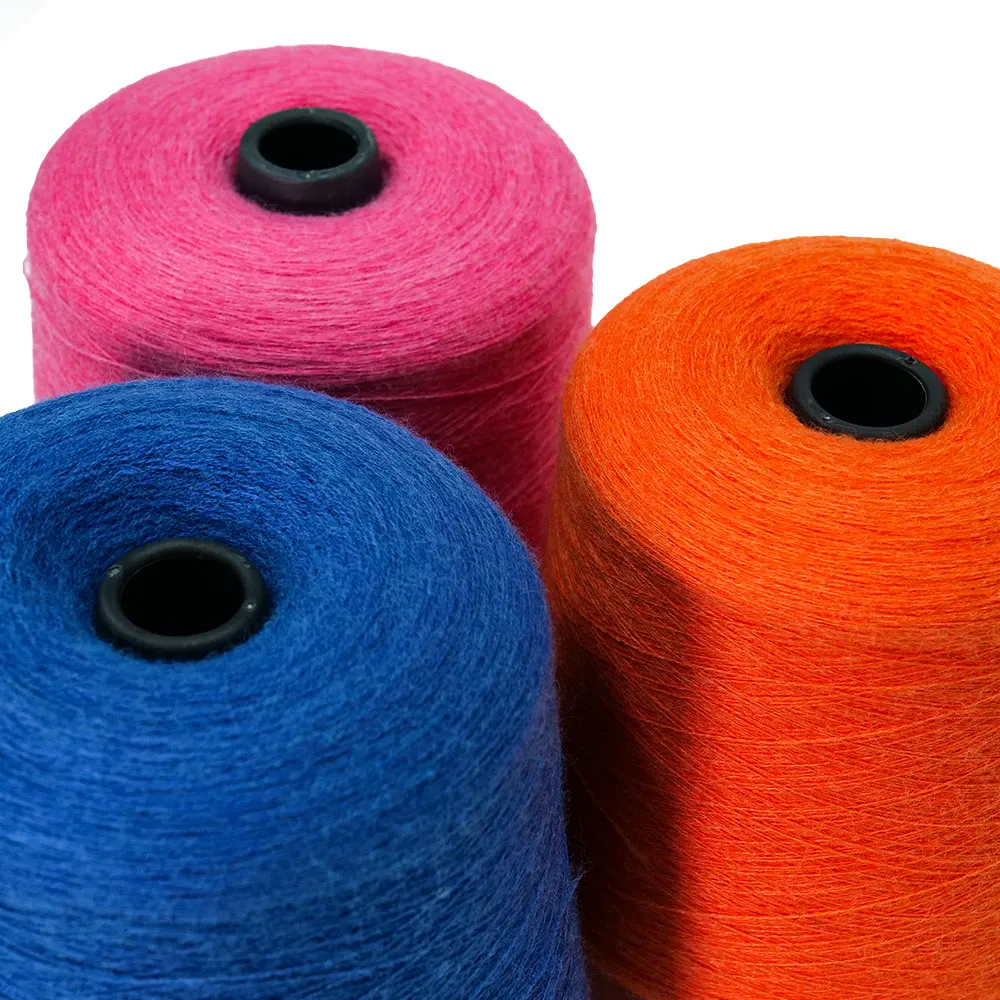 Breathable Anti Pilling PBT Core Spun Yarn Colorful Color 18S/2 Acrylic PBT Blended Spun Yarns for Textile Machines