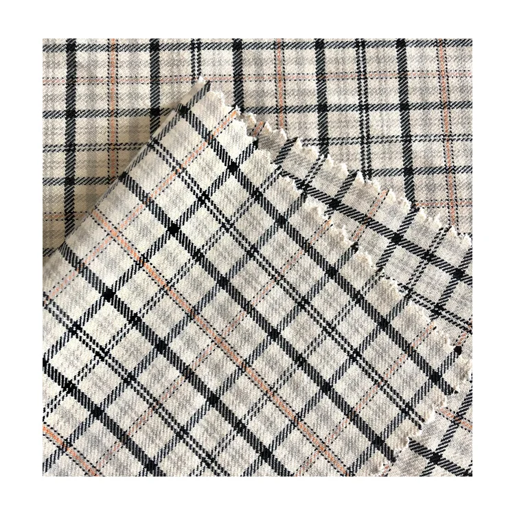 
high qulity 85%polyester and 15% viscose rayon mixed twill yarn deyd checker tr fabric for uniform 