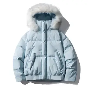 High-quality Custom Outdoor Men's Down Jacket, Thick and Warm, Windproof and Puffy, Casual Oversized Men's Down Jacket