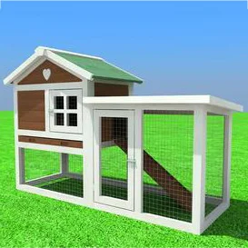 Extra Large Wooden Rabbit Hutch Double Decker Bunny Cat Cages Custom Fir Wood Pig Pet Cages Houses Product