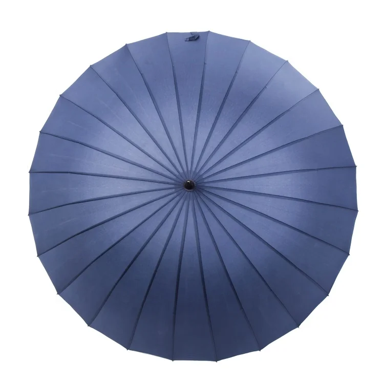 Promotion high quality big size 24 ribs candy color straight umbrella