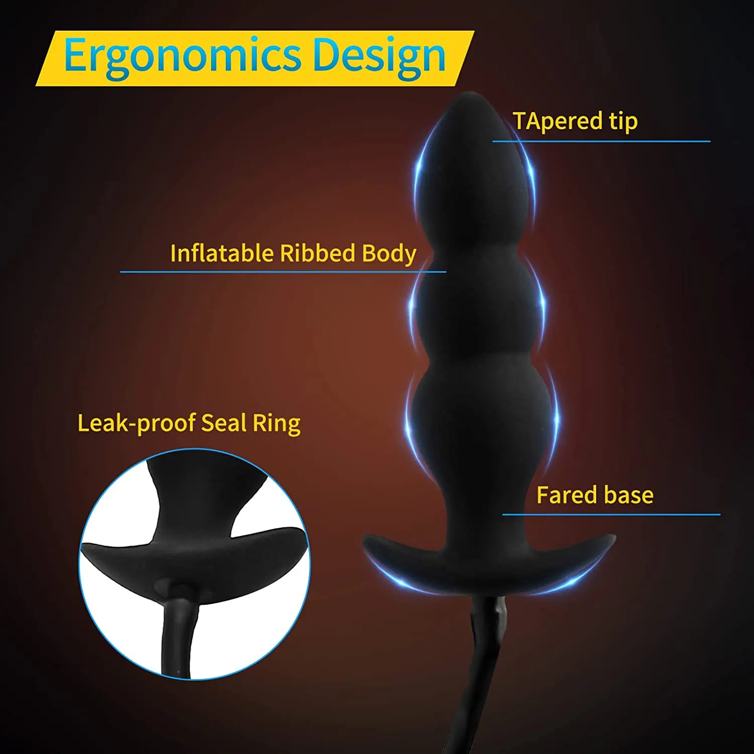 Male Masturbator Butt Plug Inflatable Anal Sex Toy for Men Prostata Massager Anal Male Sex Toy Tail Vibrator Anal Plug