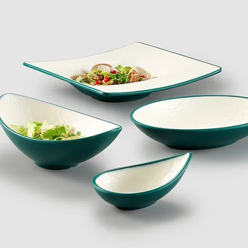 Nordic Custom Irregular Bowl Food Safe Melamine Salad Fruit Snack Bowls